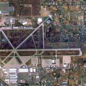 View from sky to McClellan Base