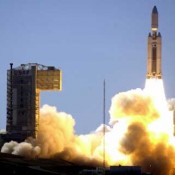 Vandenberg Air Force Base Rocket Launch with strong fire