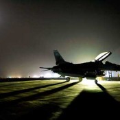 Plane at Joint Base Balad showing off