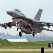 Plane launch at Kadena Air Base