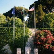 Flags at NSA Gaeta base
