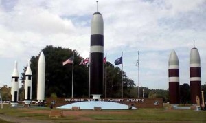 Naval submarine base monument