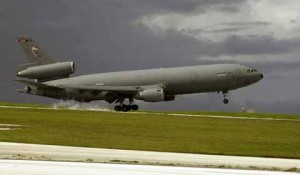 Military plane lands at AFB Barksdale