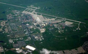 Aerial Travis Air Force Base From Sky