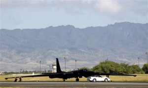 Military plane at Beale Air Force Base