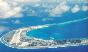 View from sky to Bellows Air Force Station