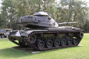 Camp Blanding Tank at front yard