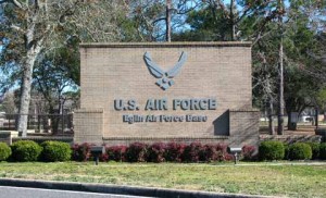 Eglin Air Force Base Sign At Front Entrance