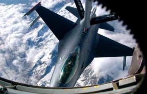 Planes military practice above Grissom Air Reserve Base