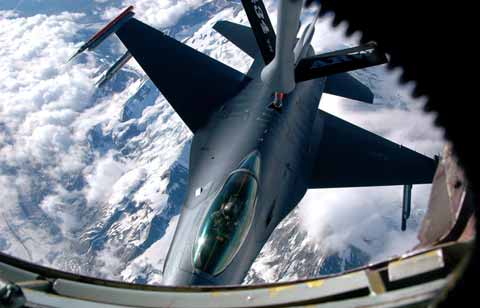 Planes military practice above Grissom Air Reserve Base