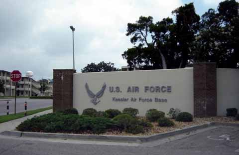 Keesler Air Force Base Front Gates Sign