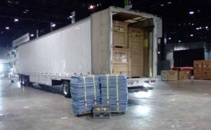 Truck inside MCLB Albany GA
