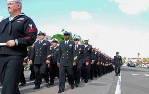 Naval Base Point Loma Soldiers parade