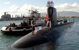 Submarine in Naval Station Pearl Harbor