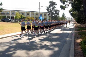 Presidio of Monterey soldier practicing