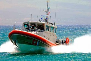 USCG Station Maui Boat in full speed
