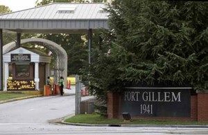 Sign in front of Fort Gillem Main Gate