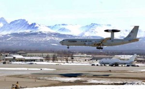 Plains landing at Elmendorf Air Force Base