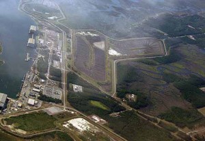 kings bay naval submarine base areal view