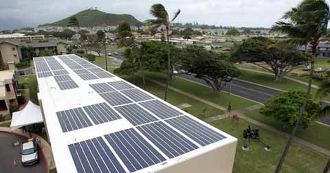 Marine base Hawaii Solar panels on Marine base Hawaii