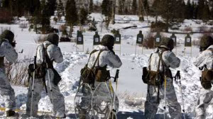 mountain warfare practice in snow