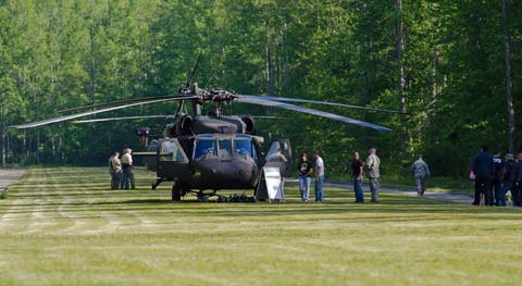Army Camp Frank D. Merrill - Helicopter Helicopter landed at Army Camp Frank D. Merrill