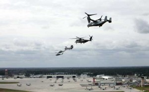 Areal View of Marine Corps Air Station New River