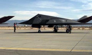 Famous military plane at Holloman Air Force Base