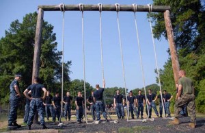 obstacle course at Naval Support Activity Annapolis