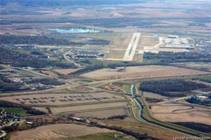 Plane lands on Offutt AFB