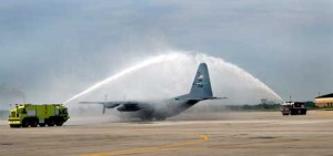 Washing plane at Pope AFB