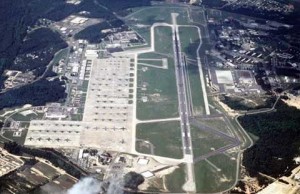 Areal view of Pope Air Force Base