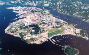 Areal View Portsmouth Naval Shipyard