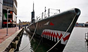 Cool boat at Portsmouth Naval Shipyard