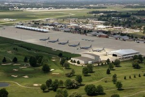 Great looking areal view of Selfridge Air National Guard Base