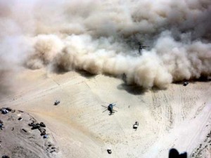 Shindand Airbase experiences dust cloud