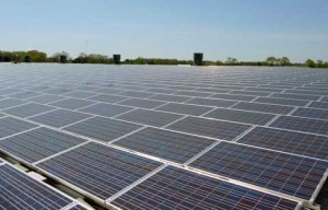solar panel plant at Fort Dix