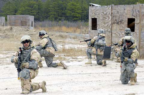 Fort Dix Soldiers practice at Fort Dix