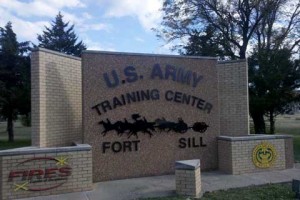 Sign of Fort Sill Army Base