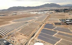 Solar panel park at Nellis Air Force Base