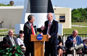 NASA officials at patrick air force base
