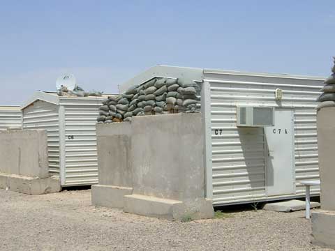 Camp Fallujah living trailer Soldiers living trailers at Camp Fallujah