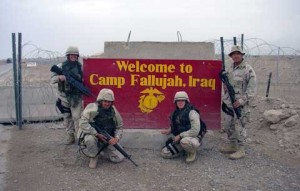 Main sing of Camp Fallujah