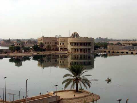 Camp Victory areal view Areal view with water at Camp Victory