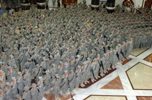 Soldiers Inside Camp Victory