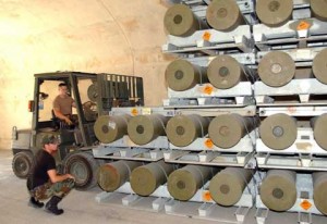 Weapon hangar at Camp Darby