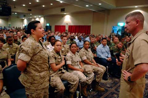 Camp Kinser soldiers Soldiers at Camp Kinser