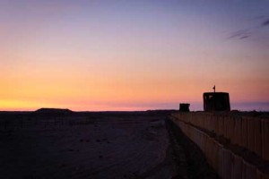 Sunset at Combat Outpost Shocker