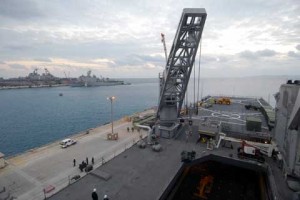 Areal view of Commander Fleet Activities Okinawa