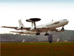 Military plane at Geilenkirchen NATO AB